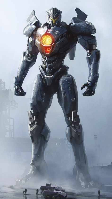 Pacific Rim Movie, Pacific Rim Jaeger, Battle Robots, Big Robots, Futuristic Armour, Iron Man Armor, Starship Design, Cool Robots, Arte Robot