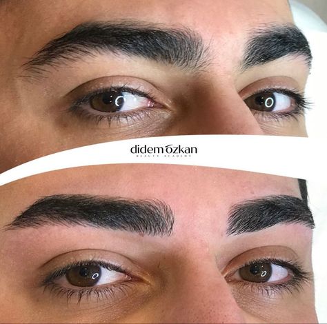 Men’s Eyebrows Before And After, Eye Brows For Men, Eyebrow Shaping For Men, Mens Eyebrows Shaping Before And After, Masculine Eyebrow Shape, Straight Eyebrows Men, Men’s Clean Eyebrows, Mens Eyebrows Shaping, Masculine Eyebrows