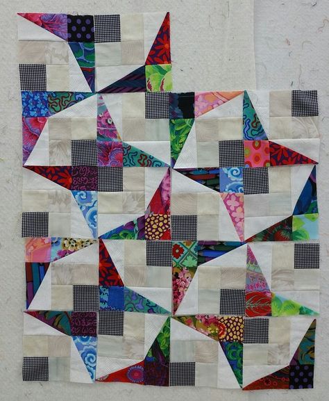 Jen Kingwell Quilts, Quilt Stars, House Quilt Patterns, Patchwork Quilting Designs, Jen Kingwell, Quilt Blocks Easy, Quilt Block Ideas, Scrappy Quilt Patterns, Cute Quilts