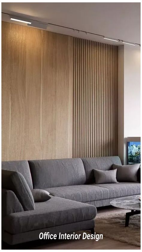 Innovative Workspace Solutions: Modern Office Interior Design Trends Wood Cladding Interior, Wall Behind Sofa, Wall Cladding Interior, Wooden Wall Cladding, Interior Wood Paneling, Timber Wall Panels, Wooden Cladding, Wall Trends, Feature Wall Living Room