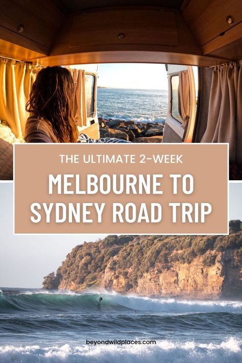 A complete guide to the best Melbourne to Sydney road trip itinerary in two weeks taking the coastal route via Gippsland and the NSW South Coast, including places to stop along the way and recommendations for camping and accommodation #roadtrip #australia #melbournetosydney #victoria #newsouthwales #roadtripitinerary Best Road Trip Songs, Roadtrip Australia, Melbourne Travel, New Zealand Itinerary, European Road Trip, Australia Itinerary, Australia Travel Guide, Oceania Travel, Visit Australia