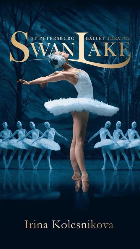 Swan Lake Ballet Poster, Swan Lake Poster, Vs Poster, Tchaikovsky Swan Lake, Ballerina Movie, Ballet Movies, Ballet Swan Lake, Ballet Poster, Amazing Book Covers