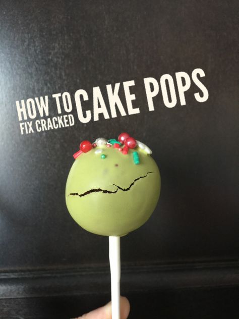 How to fix Cracked Cake Pops. It happens all the time but you don’t have to start over ! #cakepopproblems #crackedcakepops #fixingcakepops #brokencakepops #cakepopoftheday How To Freeze Cake Pops, How To Store Cake Pops, How To Decorate Cake Pops, How To Dip Cake Pops, Cake Pops For Men, Cake Pop Tips, Cake Pop Tips And Tricks, Cake Pop Hacks, How To Display Cake Pops