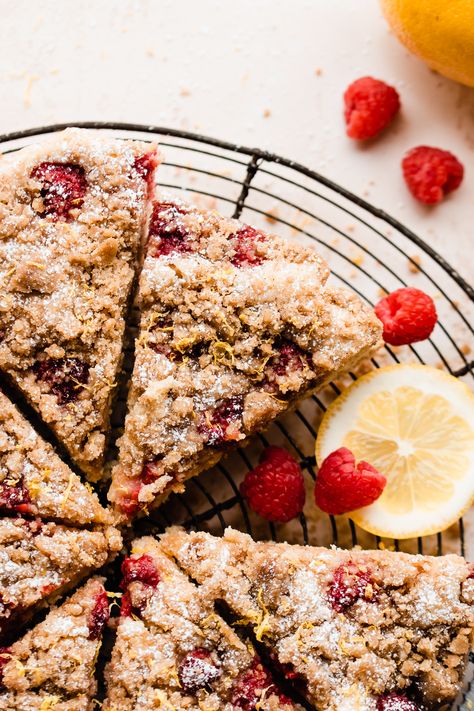 Made in one bowl, this tender brunch cake is studded w/ fresh raspberries & topped w/ brown sugar streusel. Perfect for Easter & Mother's Day. Mini Quiche Cups, Pineapple Carrot Cake, Lemon Crumb Cake, Lemon Coffee Cake, Easter Breakfast Recipes, Quiche Cups, Raspberry Coffee Cakes, Lemon Coffee, Maple Granola