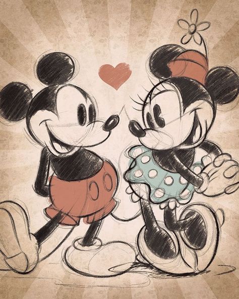 Disney Characters Mickey Mouse, Minnie Mouse Drawing, Disney Mignon, Mouse Wallpaper, Mouse Tattoos, Mouse Drawing, Mickey Mouse Art, Mickey Mouse Wallpaper, Vintage Drawing