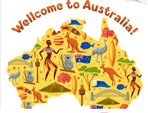 Australian Maps, Canberra Australia, Travel Team, Australia Map, Craft Quotes, Australia Day, Illustrated Map, Party Activities, Map Design