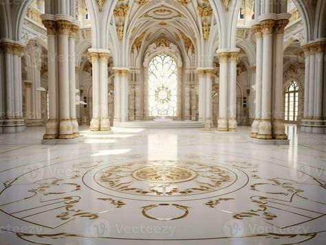 Luxurious white marble floor of a palace with beautiful gold ornaments AI Generative Fantasy Palace Aesthetic, Fantasy Palace, White Palace, White Marble Floor, Air Element, Gold Ornaments, Marble Floor, Cityscape Photos, Samsung Wallpaper