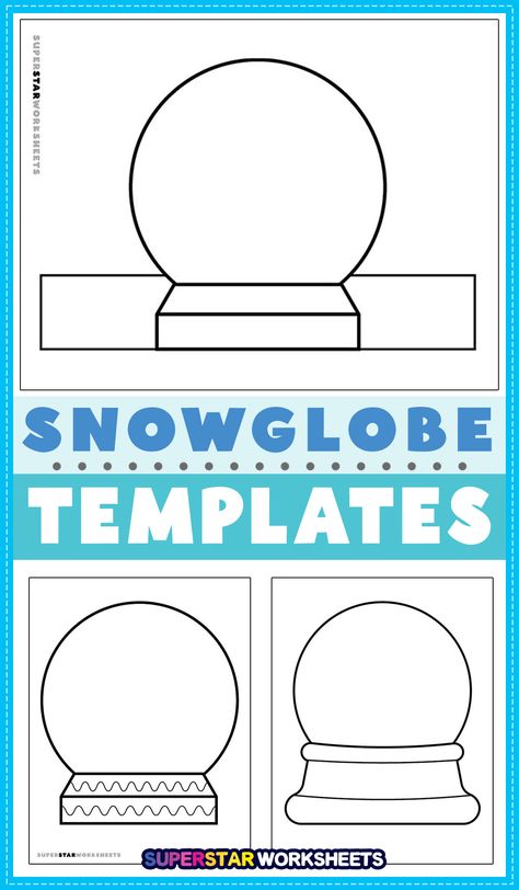 Snow Globe Templates make the perfect addition to winter or holiday lessons and activities in your classroom! With a no-prep design and tons of ways to use them, we know you will find something! #printables #snowglobe #templates #winterartproject #holidayart #free Snowglobe Craft Preschool, Preschool Snowglobe Craft, Winter Boards Bulletin, Snowglobe Door Decorations For School, Elementary Winter Crafts, January Kids Crafts, Snow Globe Template Free Printable, Paper Snow Globe Craft, Snow Globe Door Decorating Contest