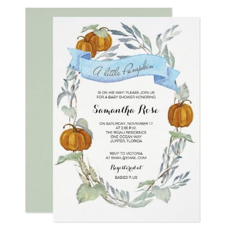 A Little Pumpkin Greenery Invitation Gender Neutral Invitations, Pumpkin Invitation, Gender Neutral Baby Shower Invitations, Boho Baby Shower Invitations, Coed Baby Shower, Woodland Baby Shower Invitations, Blue Pumpkins, Pink Pumpkins, Baby Shower Pumpkin