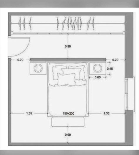 Wardrobe Behind Bed, Bathroom Built Ins, Closet Behind Bed, Small Closet Space, Bedroom Ideas For Couples Modern, Walking Closet, Budget Bedroom, Closet Remodel, Bedroom Dimensions