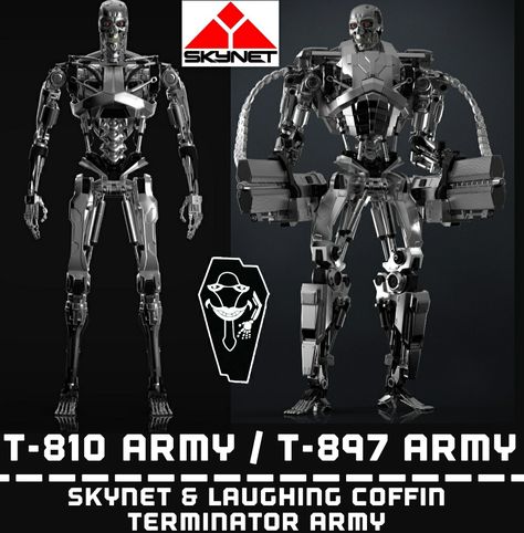 Skynet Terminator Robots, Laughing Coffin, Terminator Robot, Skynet Terminator, Terminator Art, Terminator Endoskeleton, Terminator Movies, Terminator Genisys, Robot Suit