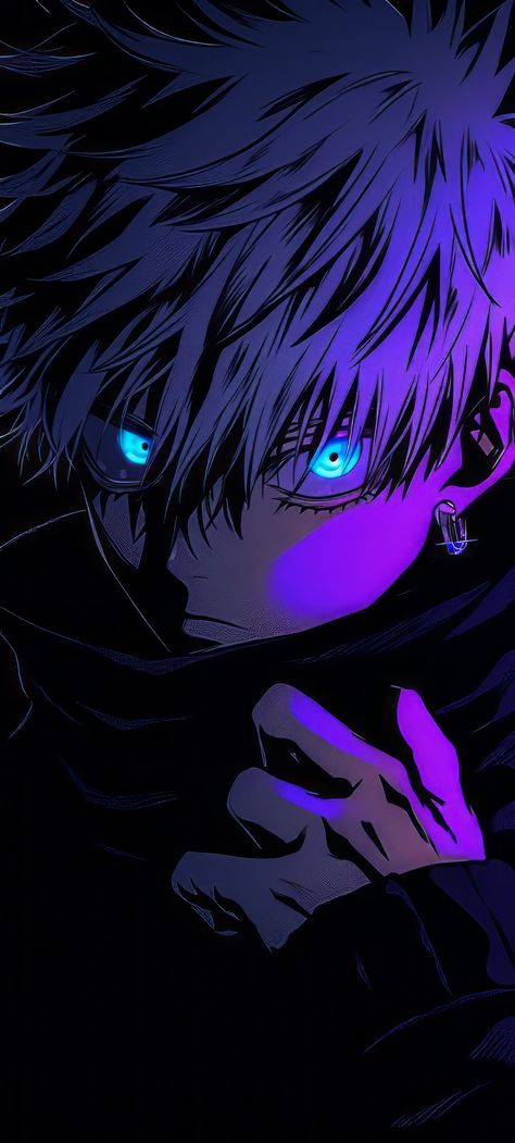 HD Satoru Gojo Wallpaper Explore more Fictional Character, Gege Akutami's, Jujutsu Kaisen, Manga Series, Satoru Gojo wallpaper. https://www.whatspaper.com/hd-satoru-gojo-wallpaper-15/ 4k Phone Wallpapers, Android Wallpaper Dark, Hd Dark Wallpapers, Illustration Manga, Anime Mobile, 1080p Anime Wallpaper, K Wallpaper, Cool Anime Backgrounds, Art Manga