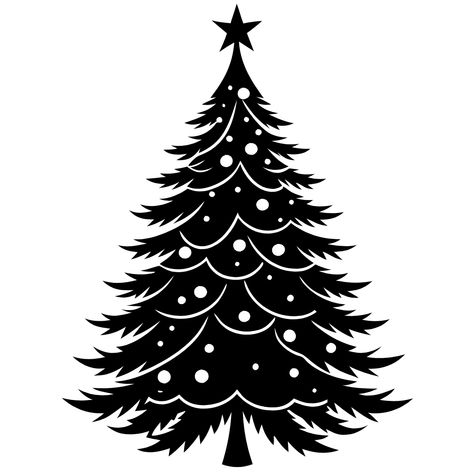 Silhouette Christmas Tree Clipart Christmas Silloutes, Christmas Trees Svg Free, Christmas Tree Illustration Vector, Christmas Tree Clipart Free, Christmas Silhouette Images, Silhouette Christmas Tree, Jesus Tree, Black And White Christmas Tree, Christmas Tree Outline