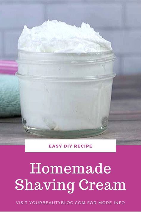 Shaving Cream Recipe, Diy Shaving Cream, Homemade Shaving Cream, Natural Shaving Cream, Shave Butter, Natural Beauty Recipes, Razor Burn, Diy Skin Care Recipes, Essential Oils For Skin