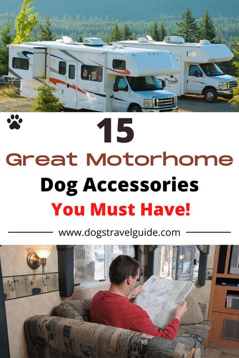 Motorhome With Dogs, Rv Living With Dogs, Dog Travel Essentials, Rv Dog, Dog Packing List, Rv Essentials, Positive Reinforcement Dog Training, Camper Dog, Dog Car Travel