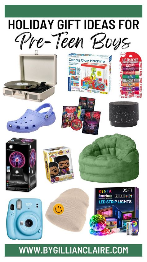 The best gifts for pre-teen boys! Check out my top holiday gifts for pre-teen boys on the blog. Christmas Gift Ideas for Teens | Presents for Pre-Teens Teen Boy Gift Ideas, Christmas Gift Ideas For Teens, Boy Gift Ideas, Maker Labs, Gift Ideas For Teens, Teen Presents, Teen Christmas Gifts, Blog Planning, Claw Machine