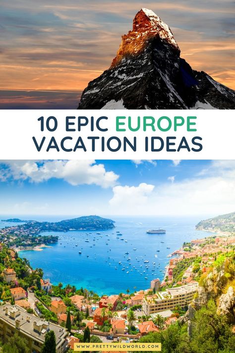 Vacation Places Europe, Best European Vacations, Planning A European Vacation, Epic Europe Trip, Underrated European Destinations, European Holiday, Travel Captions, Travel Must Haves, Adventure Bucket List