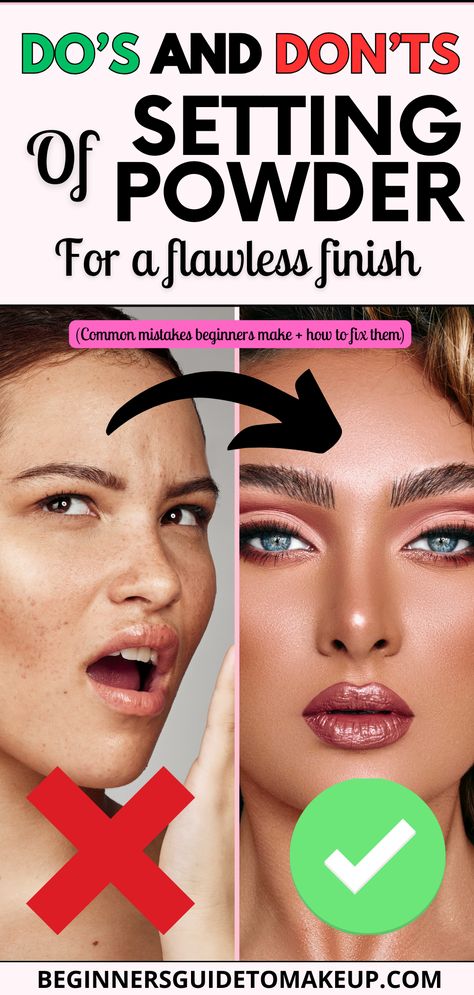 😡 Ugh, Setting Powder Struggles? No More! 💄 Get Ready to SLAY with These Makeup Tips and DO's & DON'Ts! Today, you’ll learn everything you need to know about common mistakes beginners make when using pressed setting powder, and how to fix that for a flawless, even finish. Let’s dive in and get your makeup game on point! ✨ Say goodbye to cakey disasters and hello to FLAWLESS finish! 💁‍♀️ #SettingPowderSOS #MakeupMistakes #FixItWithTips #FlawlessFinish #BeautyHacks #MakeupGuru When To Use Setting Powder, Applying Setting Powder, Finishing Powder Vs Setting Powder, How To Set Makeup With Powder, How To Apply Translucent Powder, Best Setting Powder For Dry Skin, How To Use Powder, Powder Foundation How To Apply, How To Use Setting Powder