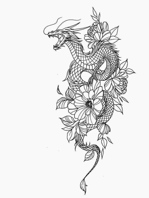 Dragon Tattoo Hip, Leg Sleeve Ideas, Aa Tattoos, Dragon Tattoo Ideas, Thigh Tat, Japanese Flower Tattoo, Basic Tattoos, Dragon Tattoo Art, Japanese Dragon Tattoo