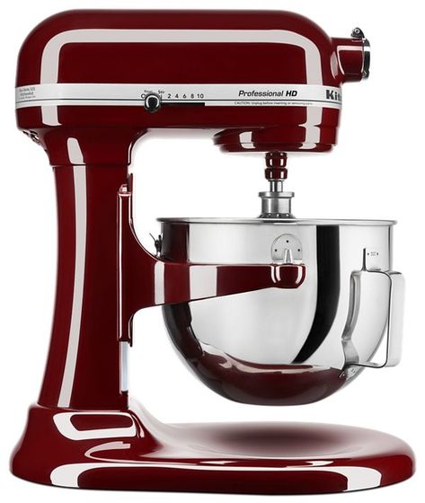 KitchenAid® Professional Hd™ Series 5 Quart Bowl-Lift Stand Mixer in Crimson Red Kitchenaid Professional, Best Stand Mixer, Nursing Cake, Mixer Attachments, Kitchenaid Stand Mixer, Lift Design, Stainless Steel Bowl, Kitchen Mixer, Vanilla Buttercream