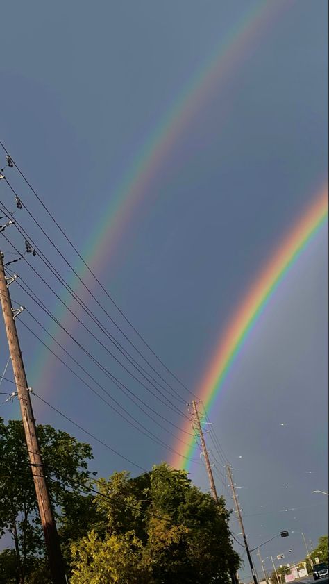 Double Rainbow Aesthetic, Double Rainbows, Vintage Aesthetic Stickers Printables, Happy Stuff, I'm Grateful, Double Rainbow, Mary Oliver, Rainbow Aesthetic, Im Grateful