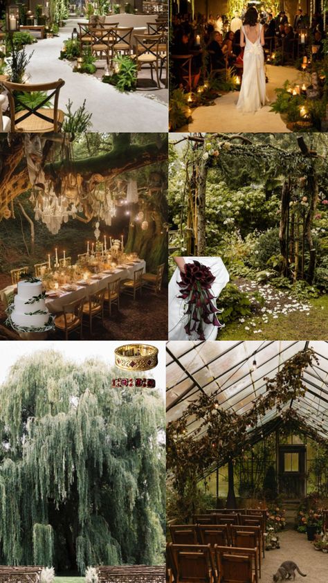 Swamp Themed Wedding, Twilight Aesthetic Wedding, Forest Witch Wedding, Shrek Wedding Theme, Shrek Themed Wedding, Goblincore Wedding, Shrek Wedding, Faerie Wedding, Dream Wedding Ideas