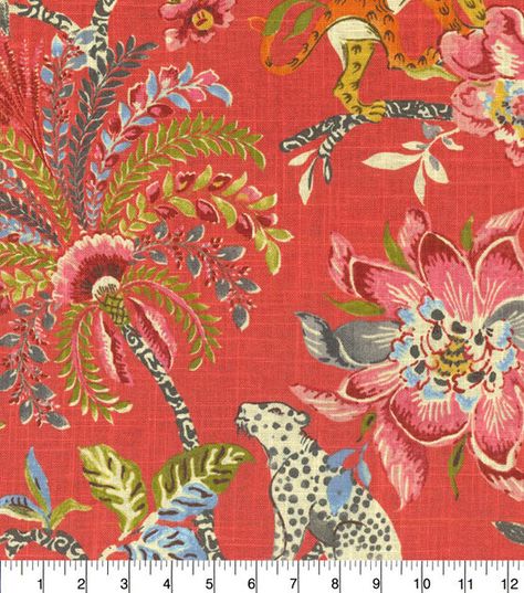 Williamsburg Multi Purpose Decor Fabric 54'' Spice Braganza | JOANN Bath Board, Red Decor, Fine Linen, Drapery Fabric, Upholstered Furniture, Red Fabric, Home Decor Fabric, Outdoor Fabric, Fabric Swatches