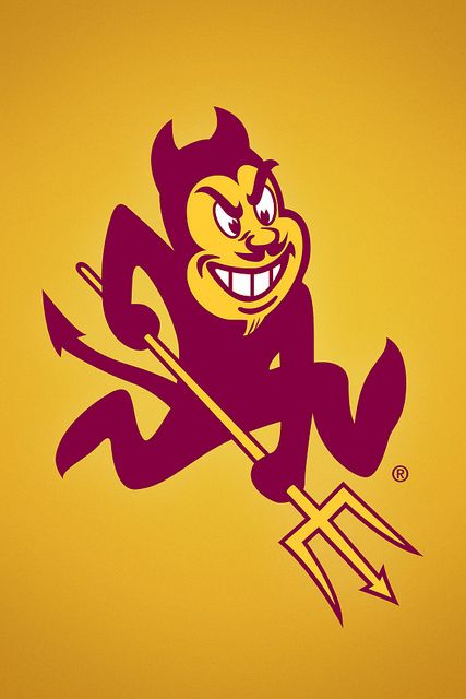 LOVE Sparky!! #ASU #GoDevils Business Management Degree, Online Degree Programs, Sun Devils, Lifestyle Coaching, College Logo, Arizona State University, Football Logo, Arizona State, It Goes On