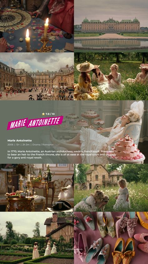 Royal Movies List, Royal Movies, French Series, Marie Antoinette Movie, Romcom Movies, Marie Antoinette 2006, Royal Films, Good Animated Movies, Movie Synopsis