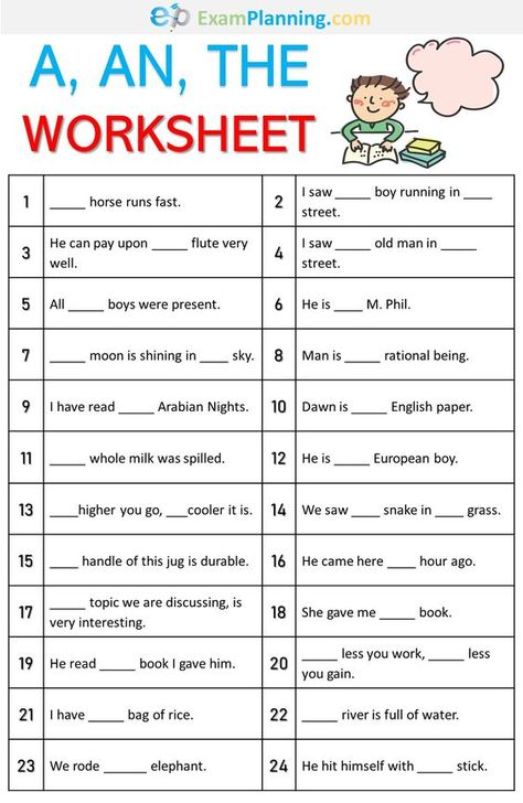 We have already covered the use of definite and indefinite articles (a, an, the) in a previous post. Here is a great worksheet to practice a, an and the. #ESL #EFL #teachingenglish A An Exercise, Article A An The Worksheets, A And An Grammar, Articles Worksheet Class 3, Definite Article The Worksheet, Article A And An Worksheet, Articles Worksheet Grade 2, Grammer Sheets Grade 3, Articles A An The