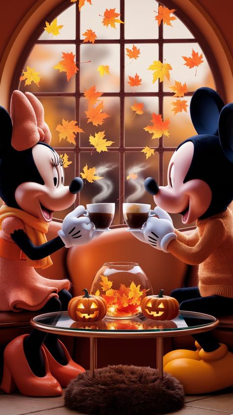 Mouse Images, Winter Pics, Harley And Joker Love, Fall Wallpapers, Disney Wallpapers, Mickey Halloween, Cute Disney Pictures, Disney Dreams, Disney Favorites