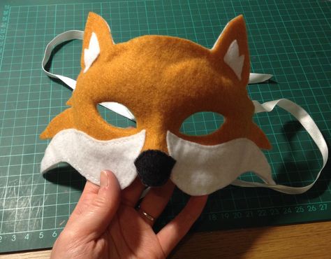 Fox Therian Mask, Roald Dahl Costumes, Fox Mask Diy, Drawing Pictures For Kids, Fox Costume, Fox Mask, Fox Face, Felt Mask, Felt Fox