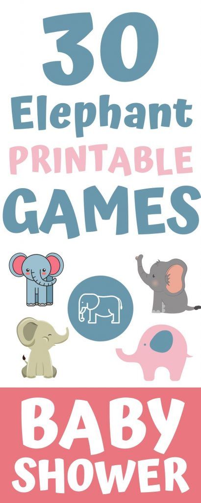 25 Cutest Printable Baby Shower Games Elephant Games - Print & Play Elephants Baby Shower Theme, Baby Elephant Baby Shower Ideas, Elephant Themed Baby Shower Ideas, Elephant Baby Shower Theme Girl, Homemade Baby Shower Favors, Baby Abc Game, Elephant Game, Baby Shower Prizes, Elephant Baby Shower Theme