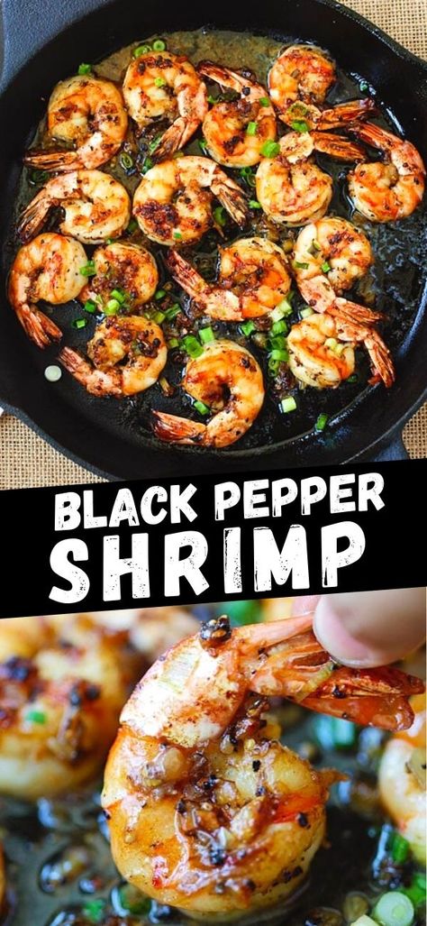 Black Pepper Shrimp Stir Fry, Black Garlic Shrimp, Jamaican Black Pepper Shrimp Recipe, Black Pepper Shrimp Chinese, Tiger Shrimp Recipes Dinners, Black Tiger Shrimp Recipes, Pepper Shrimp Chinese, Black Pepper Recipes, Tiger Shrimp Recipes