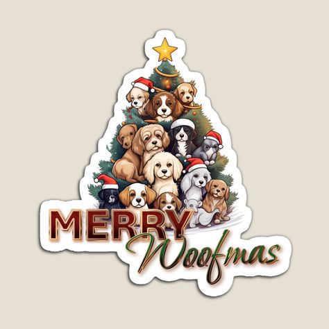 Merry Woofmas, Magnets, For Sale