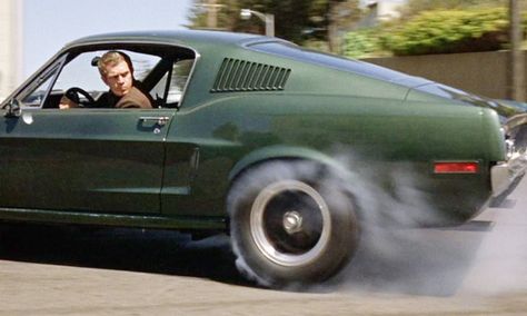 The 1968 Ford Mustang GT from <i>Bullitt</i> (1968). Steve Mcqueen Bullitt, Ford Mustang Bullitt, Mustang Bullitt, Tv Cars, Steve Mc, Mustang Fastback, Shelby Gt500, Mustang Cars, Cars Movie