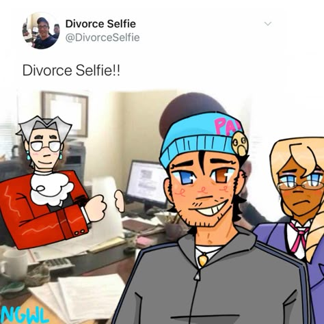 MY ART DONT STEAL Ace Attorney Klapollo, Divorce Selfie, Ace Attorney Cursed, Sebastian Debeste Ace Attorney, Ace Attorney Trucy, The Great Ace Attorney Memes, Ace Hardware Store, Apollo Justice, Funny Photo