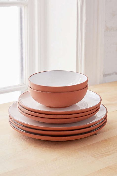 Terracotta Dinnerware Set Ikea Dinnerware, Colorful Dinnerware, Dinnerware Pottery, Dining Ware, Modern Dinnerware, Plates And Bowls Set, Christmas Dinnerware, Luxury Tableware, Unique Kitchen