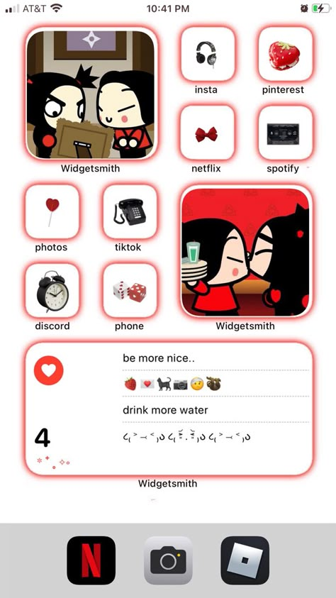 Pucca Wallpaper Iphone, Pucca Wallpapers Iphone, Ios 16 Home Screen Ideas, Ios Inspiration, Lockscreen Ios, Iphone Ideas, Phone Layouts, Ios App Iphone, Ios Ideas