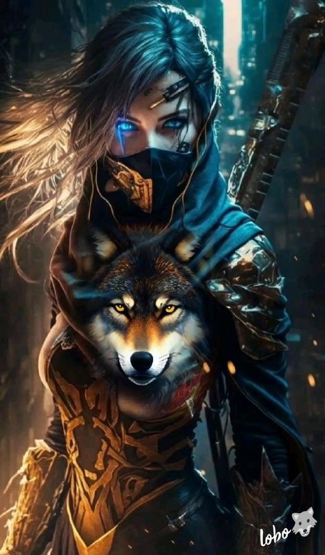 Warrior Images, Witch Pictures, Wolves And Women, Wolf Artwork, Angel Warrior, Samsung Galaxy Wallpaper, Fantasy Photography, Tiger Art, Warrior Girl