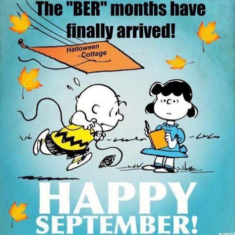 Welcome September Images, Charlie Brown Cartoon, Brown Cartoon, Charlie Brown Quotes, Charlie Brown Characters, Ber Months, Lucy Van Pelt, Happy September, Peanuts Comic Strip