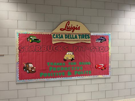 Dorm Bulletin Boards, Ra Door Decs, Ra Bulletins, Ra Bulletin Boards, Door Decs, Cars Movie, Disney Cars, Bulletin Boards, Bulletin Board