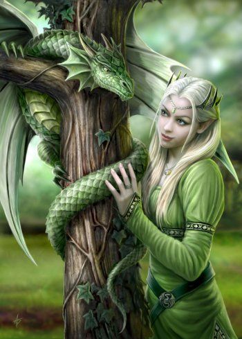 Preview Art 68134 Anne Stokes Dragon, Anne Stokes Art, Emerald Dragon, Anne Stokes, Green Fairy, Fairy Dragon, Dragon Pictures, Kindred Spirits, Dragon Artwork