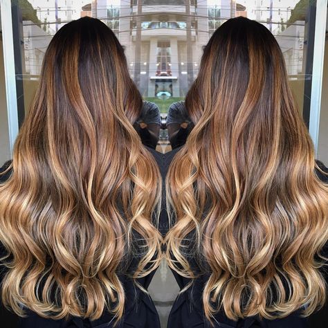 Long+Tiger's+Eye+Balayage+Hair Tiger Eye Hair Color, Tiger Eye Hair, Tiger Hair, Penteado Cabelo Curto, Hair Color Balayage, Hair Inspiration Color, Hair Envy, Hair Color Trends, Brown Hair Colors