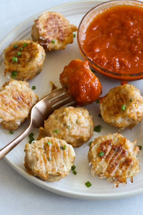 Gluten-Free Chicken Meatballs (Baked) Gluten Free Chicken Meatballs Recipe, Gluten Free Chicken Balls, Gluten Free Chicken Meatballs, Meatballs Without Breadcrumbs, Gluten Free Baked Chicken, Cooking Staples, Wife Cooking, Chicken Meatballs Healthy, Meatballs Baked