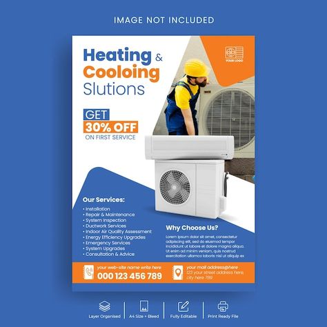 Vector ac installation and repair servic... | Premium Vector #Freepik #vector Best Banner Design, 3d Font, Logo Psd, Technology Icon, House Vector, Card Banner, Presentation Template Free, Poster Invitation, Create Image