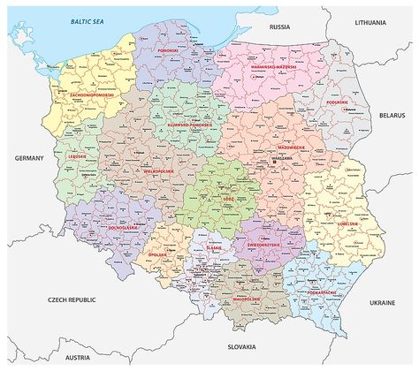 Poland Facts, Map Of Poland, Poland Map, Poland History, Polish Words, Western Borders, Imaginary Maps, Tatra Mountains, Poland Travel