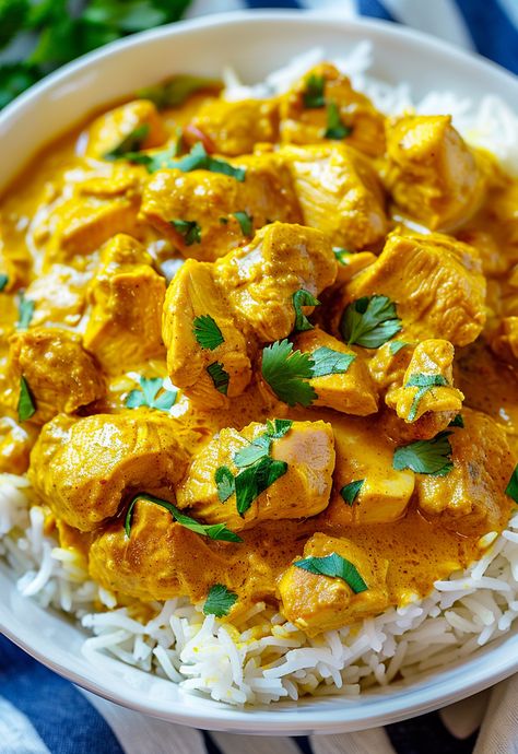 Learn How to Cook Chicken Korma Recipe For Free | Recipes You'll Love, Made Easy! Chicken Korma Recipe Easy, Chicken Korma Photography, Easy Chicken Korma, Crock Pot Chicken Korma, Authentic Chicken Korma Recipe, Chicken Korma Recipe, Korma Recipe, Chicken Korma, Apple Salad Recipes