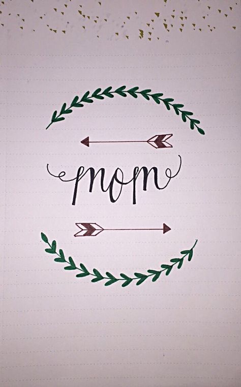 calligraphy - mom Calligraphy Names Handwriting, Mom In Calligraphy, Mom Calligraphy, Soul Journaling, Word Art Drawings, Birthday Drawing, Doodle Art For Beginners, Name Drawings, Baby Names Scottish