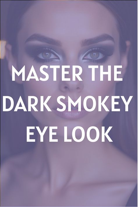 Master the Dark Smokey Eye Look Emo Smokey Eye, 1920s Eyes, Flapper Makeup 1920s, Emo Eye Makeup, Sultry Eye Makeup, Glamorous Eye Makeup, Daytime Smokey Eye, Flapper Makeup, Eye Makeup Trends